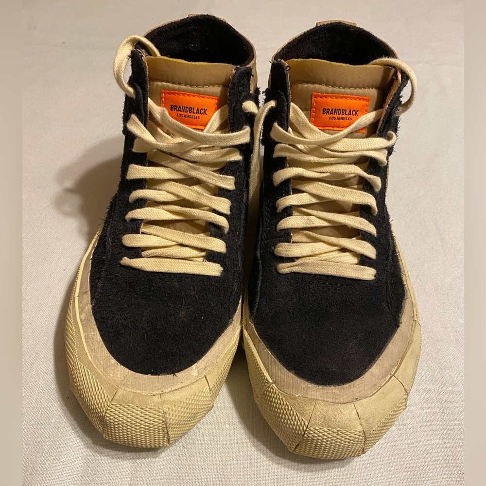 BRANDBLACK  women’s Capo Dirty Brown Black HighTop performance sneakers